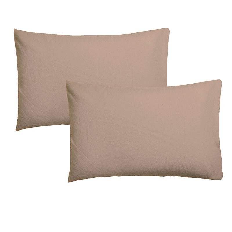 Percale Pair of Pillow Cases Housewife Pillow Cases Pillowcases Non Iron plain 